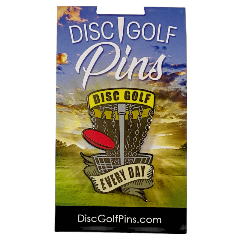 Load image into Gallery viewer, Disc Golf Every Day Pin
