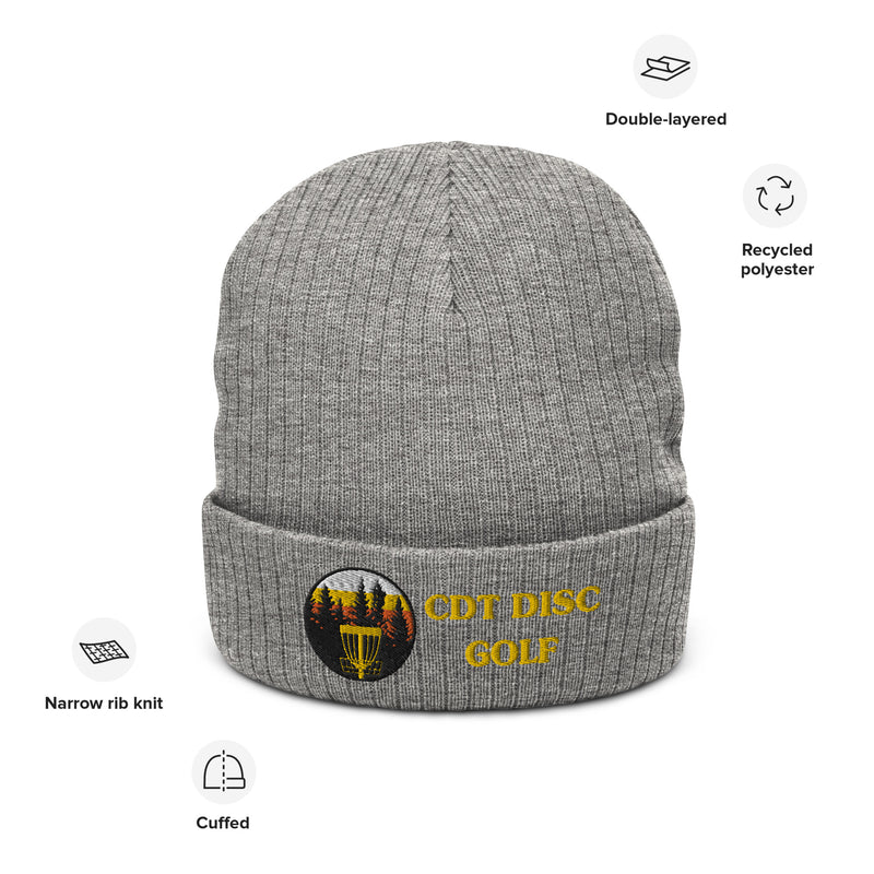Load image into Gallery viewer, CDT Disc Golf - Ribbed knit beanie

